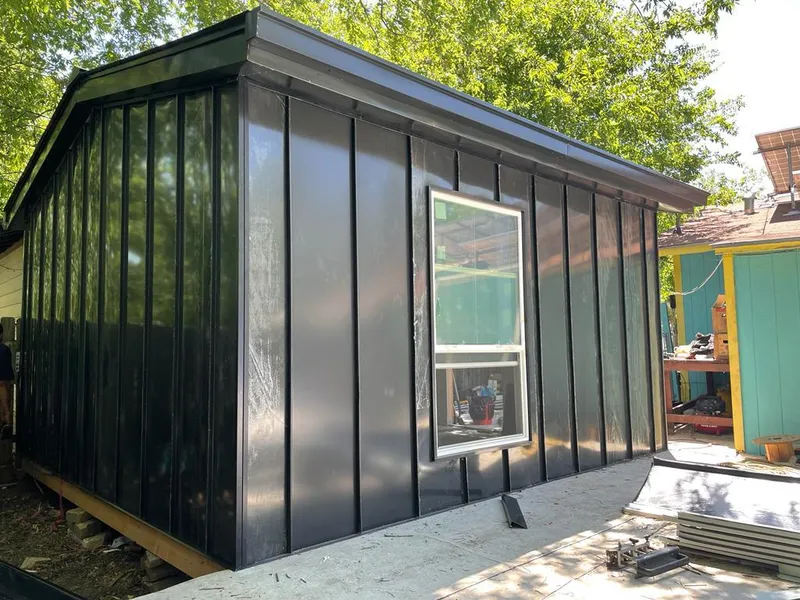 Black standing seam metal wall panels for Roof Inspection in Thomaston