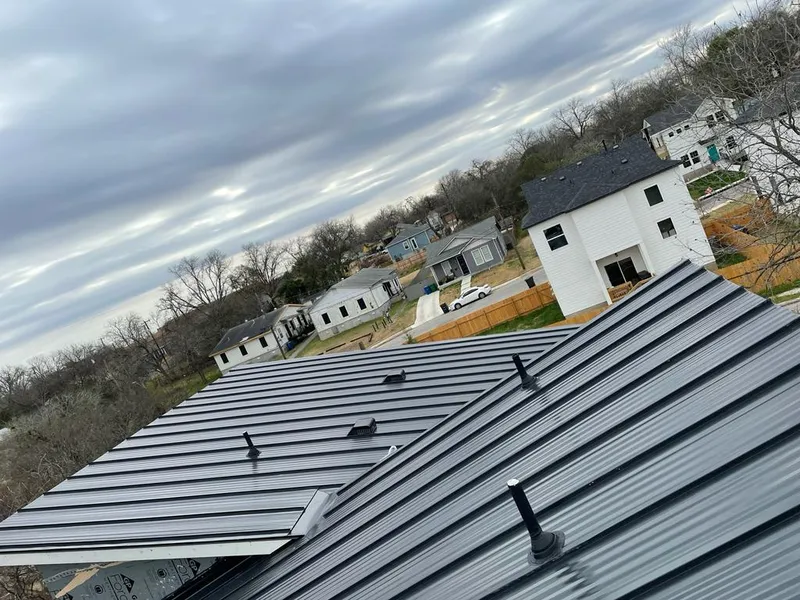 Standing seam metal roof panels with vents for Skylight Repair in Thomaston